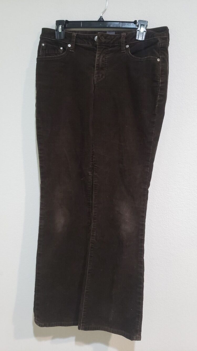 Jag Low Rise Boot Cut Black Corduroy Jeans Womens 4